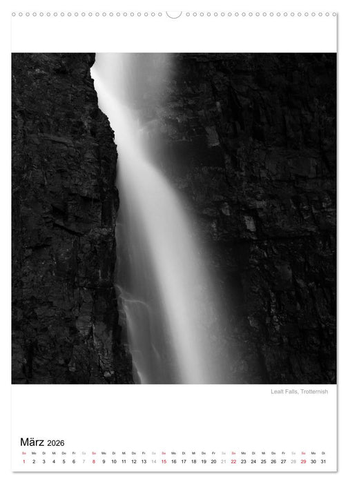 Isle of Skye - Langzeitbelichtungen in Schwarzweiß (CALVENDO Premium Wandkalender 2026)