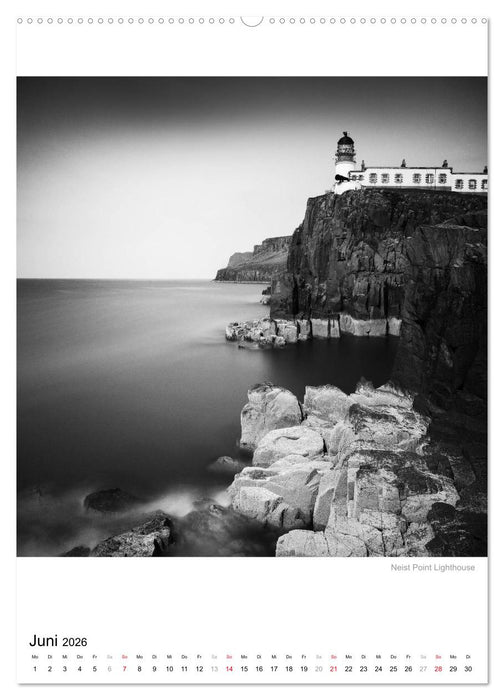 Isle of Skye - Langzeitbelichtungen in Schwarzweiß (CALVENDO Premium Wandkalender 2026)