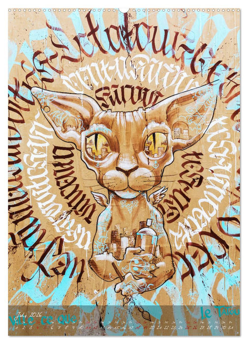 Faszinierende Streetart an Mauern und Hauswänden (CALVENDO Premium Wandkalender 2026)