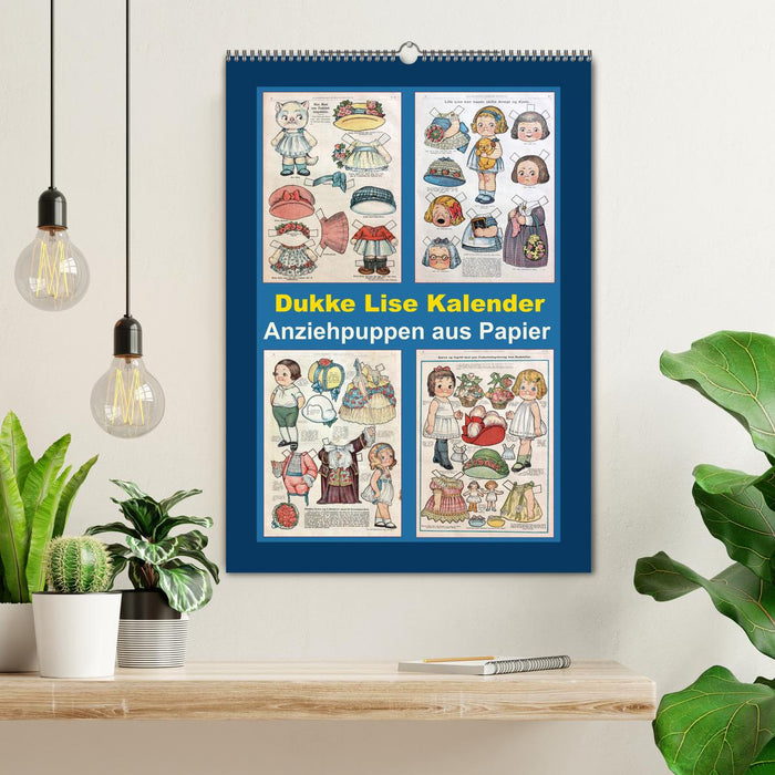 Dukke Lise Kalender - Anziehpuppen aus Papier (CALVENDO Wandkalender 2026)