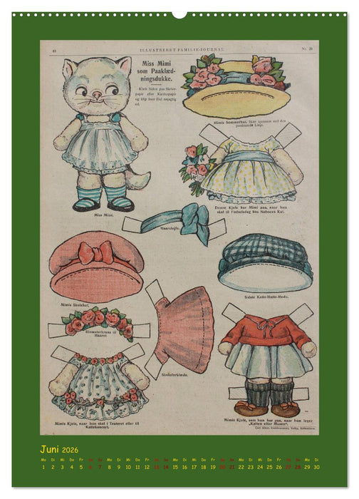 Dukke Lise Kalender - Anziehpuppen aus Papier (CALVENDO Wandkalender 2026)