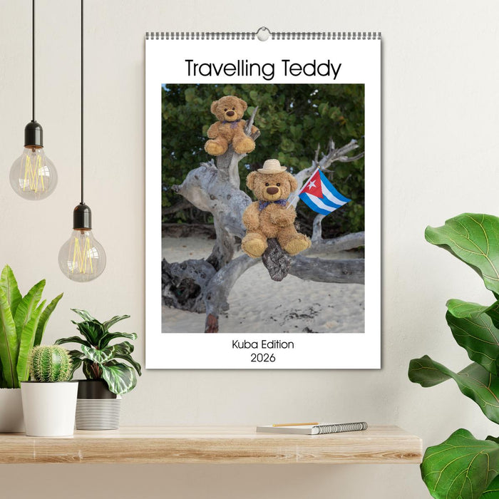 Travelling Teddy Kuba Edition 2026 (CALVENDO Wandkalender 2026)