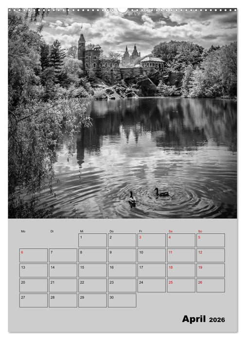 NEW YORK CITY Monochrome Stadtansichten (CALVENDO Premium Wandkalender 2026)