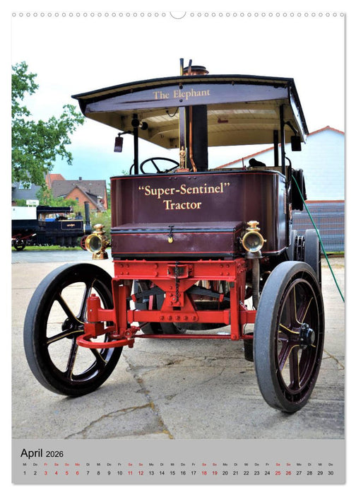 Oldtimer unter Dampf (CALVENDO Wandkalender 2026)