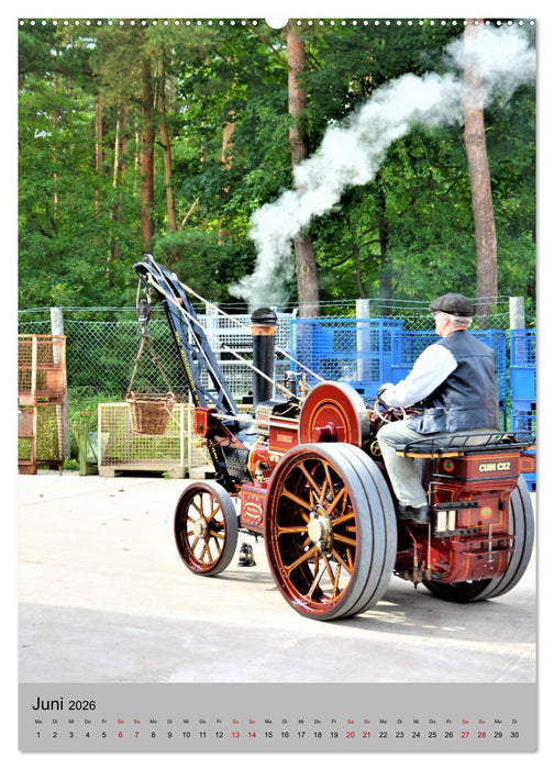 Oldtimer unter Dampf (CALVENDO Wandkalender 2026)