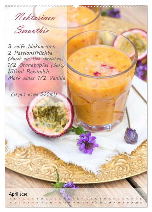 Smoothies zum Selbermachen (CALVENDO Wandkalender 2026)