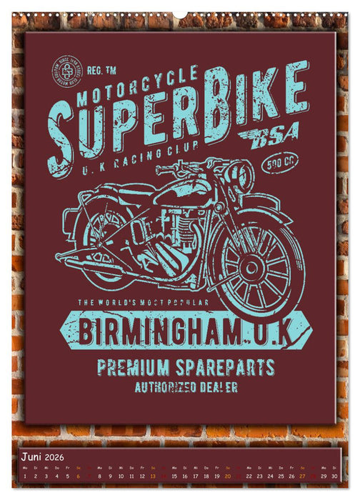 Motorrad - nostalgische Momente (CALVENDO Wandkalender 2026)