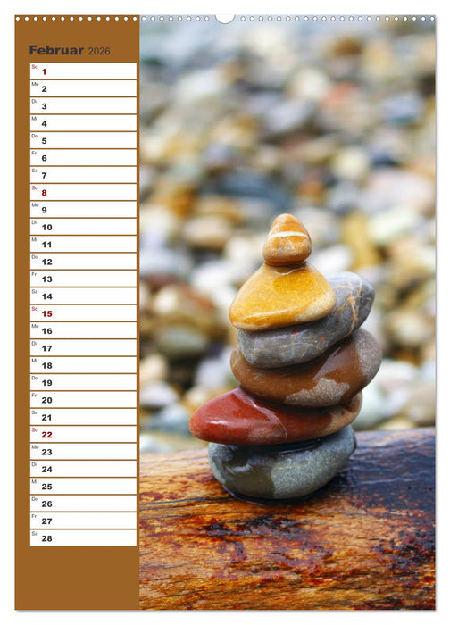Steinmanderl - Der Steinmännchen Geburtstagskalender (CALVENDO Wandkalender 2026)