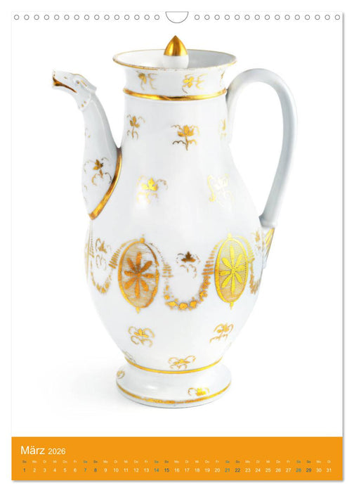 Kaffeeklatsch - Antikes Porzellan (CALVENDO Wandkalender 2026)