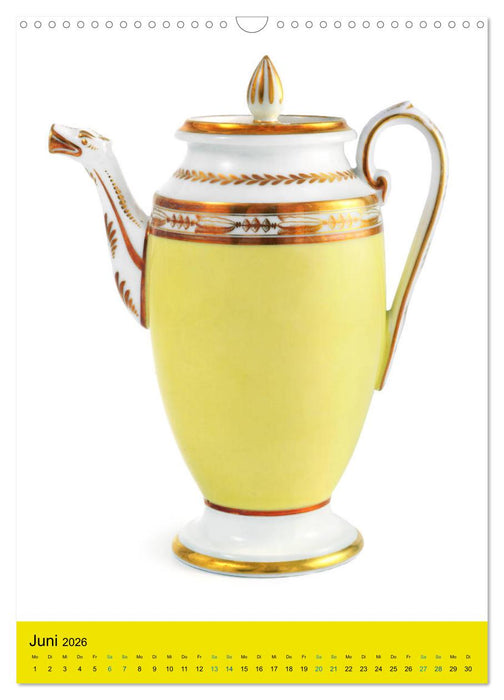Kaffeeklatsch - Antikes Porzellan (CALVENDO Wandkalender 2026)