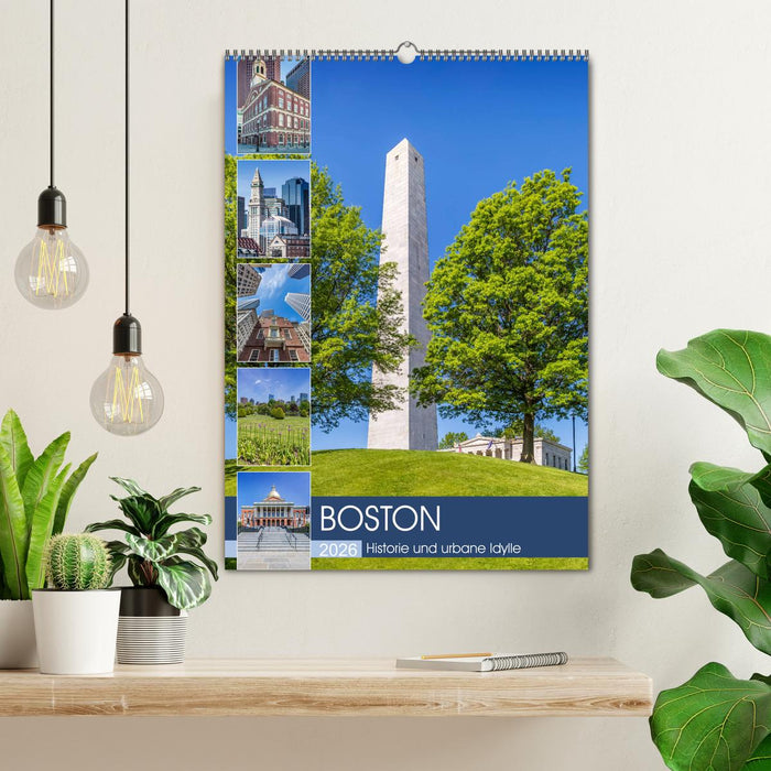 BOSTON Historie und urbane Idylle (CALVENDO Wandkalender 2026)