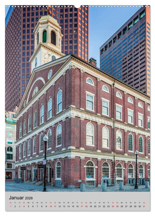 BOSTON Historie und urbane Idylle (CALVENDO Wandkalender 2026)