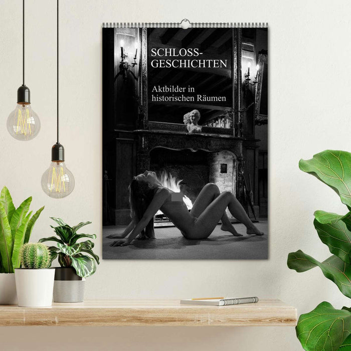 Schlossgeschichten - Aktbilder in historischen Räumen (CALVENDO Wandkalender 2026)