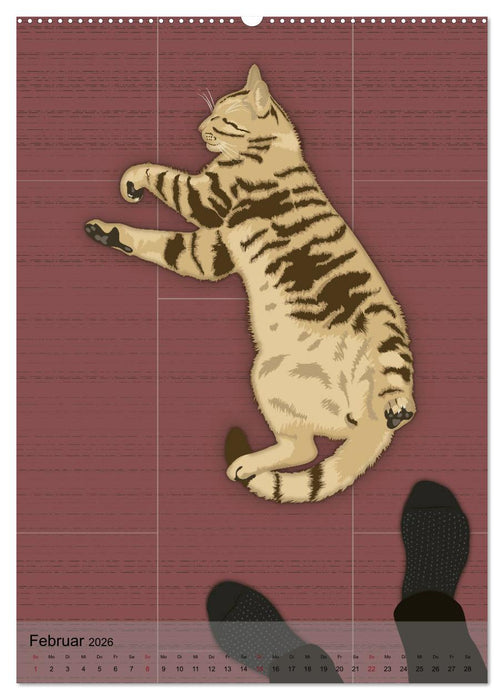 Zwölf Augenblicke - Illustrationen aus dem Leben (CALVENDO Premium Wandkalender 2026)