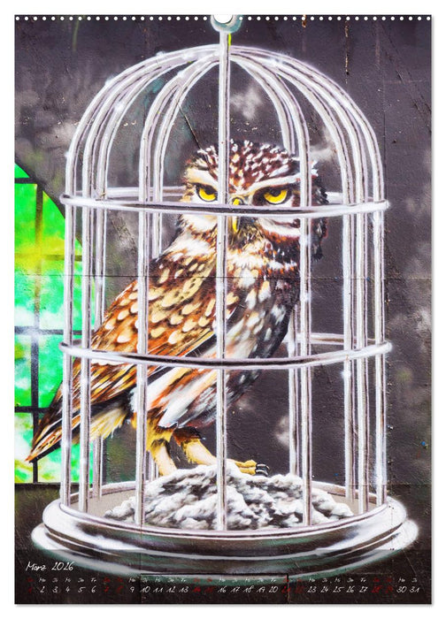 Faszinierende Streetart an Mauern und Hauswänden (CALVENDO Wandkalender 2026)