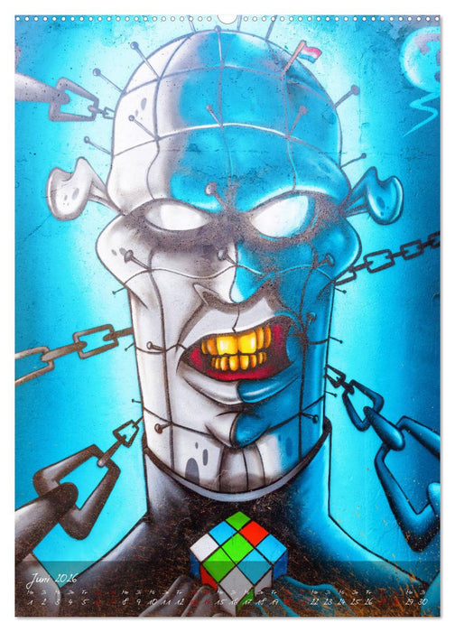 Faszinierende Streetart an Mauern und Hauswänden (CALVENDO Wandkalender 2026)