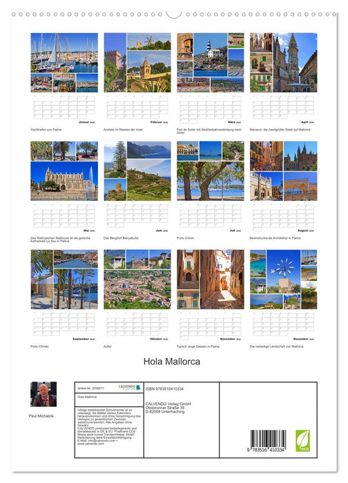 Hola Mallorca (CALVENDO Premium Wandkalender 2026)