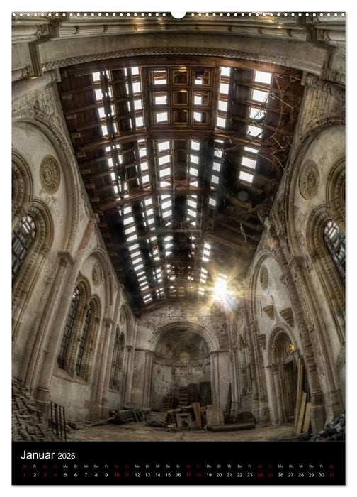Lost Places - Verlassene Kirchen (CALVENDO Wandkalender 2026)