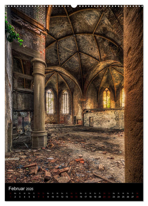 Lost Places - Verlassene Kirchen (CALVENDO Wandkalender 2026)