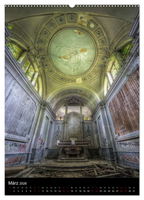 Lost Places - Verlassene Kirchen (CALVENDO Wandkalender 2026)
