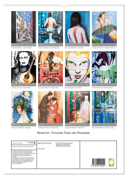 Street Art - Funchals Türen der Phantasie (CALVENDO Premium Wandkalender 2026)