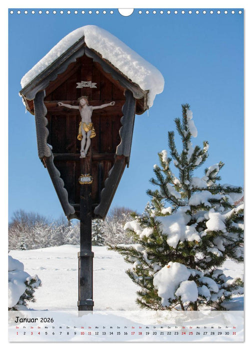 Feldkreuze im bayerischen Oberland (CALVENDO Wandkalender 2026)