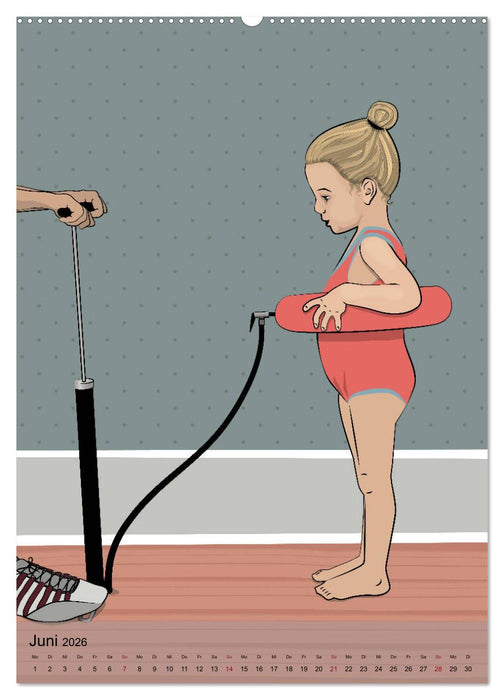 Zwölf Augenblicke - Illustrationen aus dem Leben (CALVENDO Wandkalender 2026)