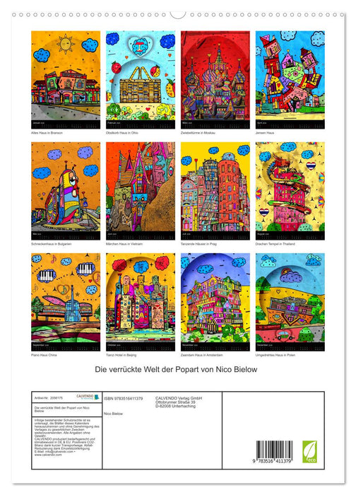 Die verrückte Welt der Popart von Nico Bielow (CALVENDO Premium Wandkalender 2026)
