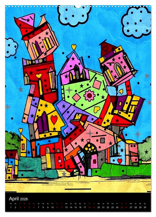 Die verrückte Welt der Popart von Nico Bielow (CALVENDO Premium Wandkalender 2026)