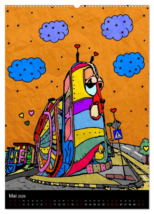 Die verrückte Welt der Popart von Nico Bielow (CALVENDO Premium Wandkalender 2026)
