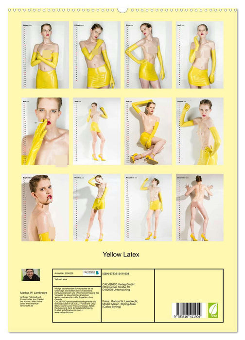 Yellow Latex (CALVENDO Premium Wandkalender 2026)