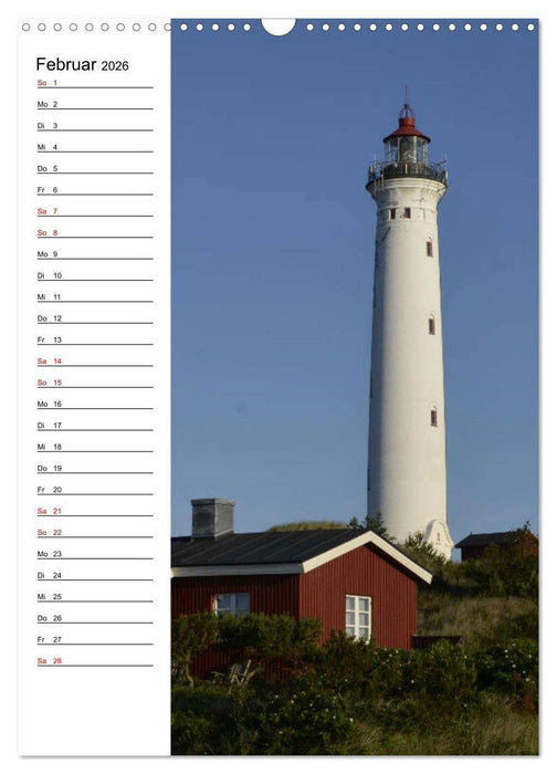 Leuchttürme in Dänemark (CALVENDO Wandkalender 2026)