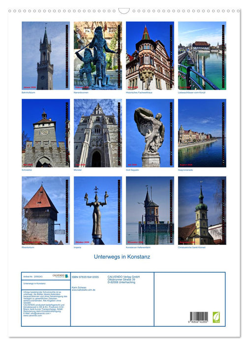 Unterwegs in Konstanz (CALVENDO Wandkalender 2026)