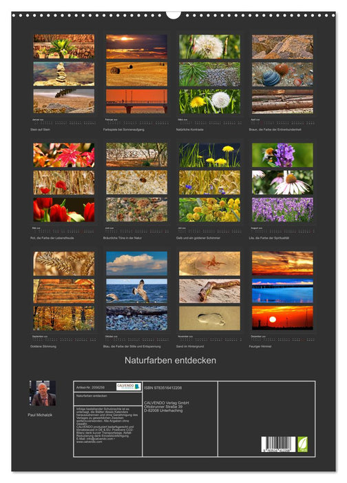 Naturfarben entdecken (CALVENDO Wandkalender 2026)