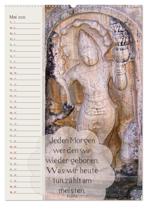 Tempelschätze (CALVENDO Wandkalender 2026)