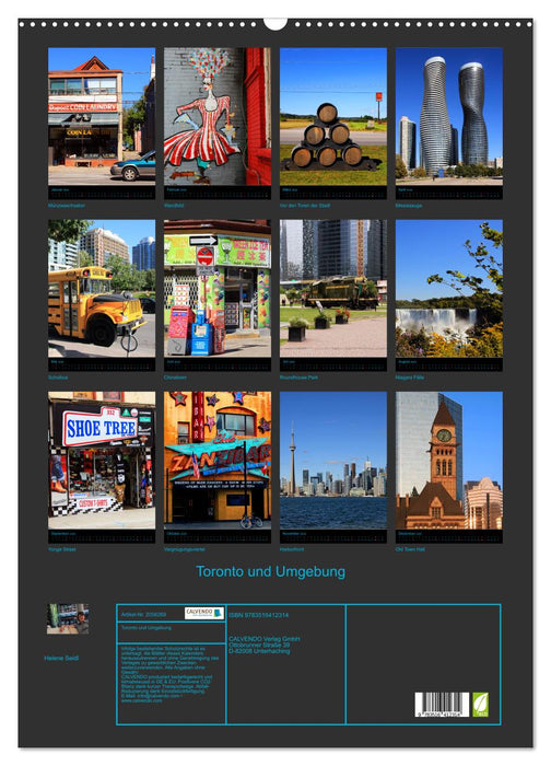 Toronto und Umgebung (CALVENDO Wandkalender 2026)