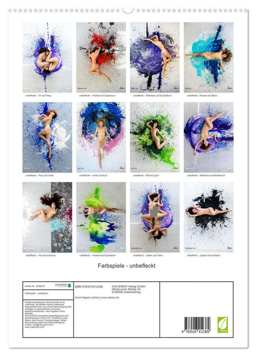 Farbspiele - unbefleckt (CALVENDO Premium Wandkalender 2026)