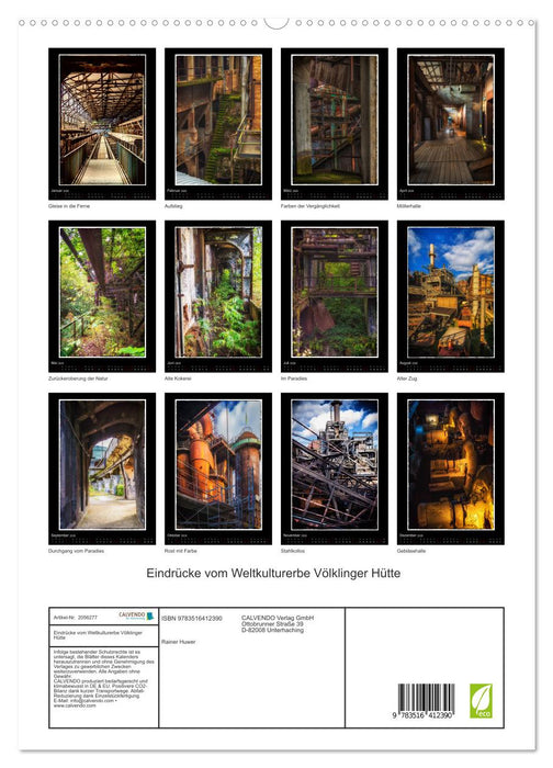 Eindrücke vom Weltkulturerbe Völklinger Hütte (CALVENDO Premium Wandkalender 2026)