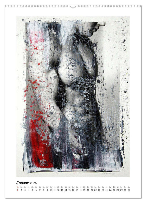 Overpainted ... Männer (CALVENDO Premium Wandkalender 2026)