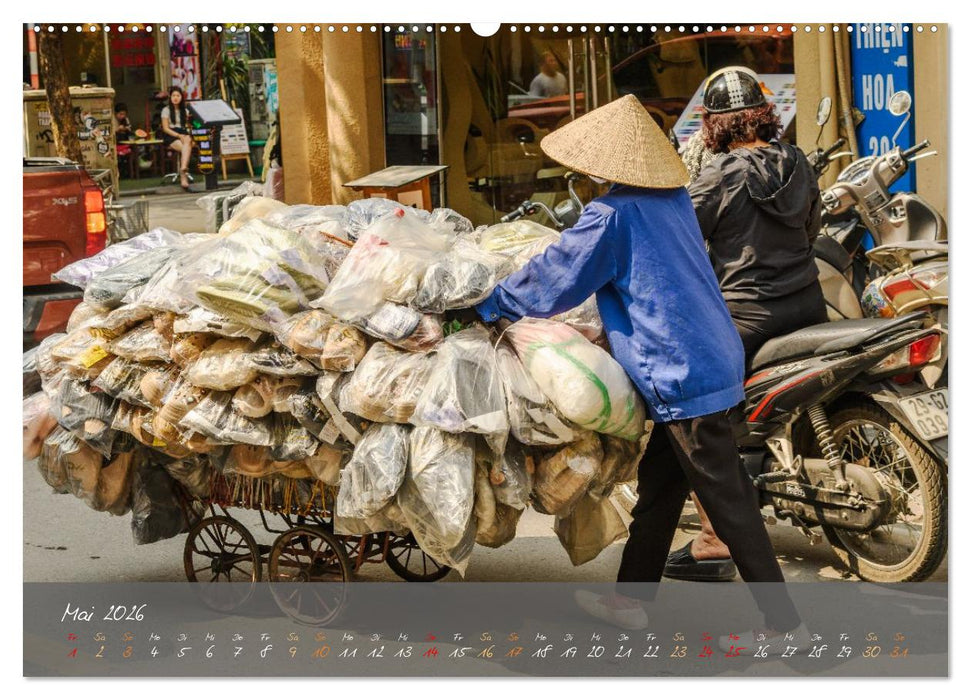 Vietnam von Hanoi bis Phu Quoc Menschen, Landschaften und Städte (CALVENDO Wandkalender 2026)