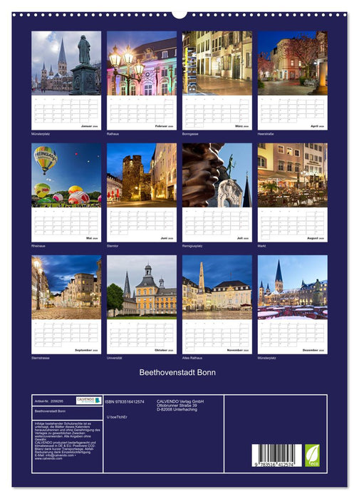 Beethovenstadt Bonn (CALVENDO Wandkalender 2026)