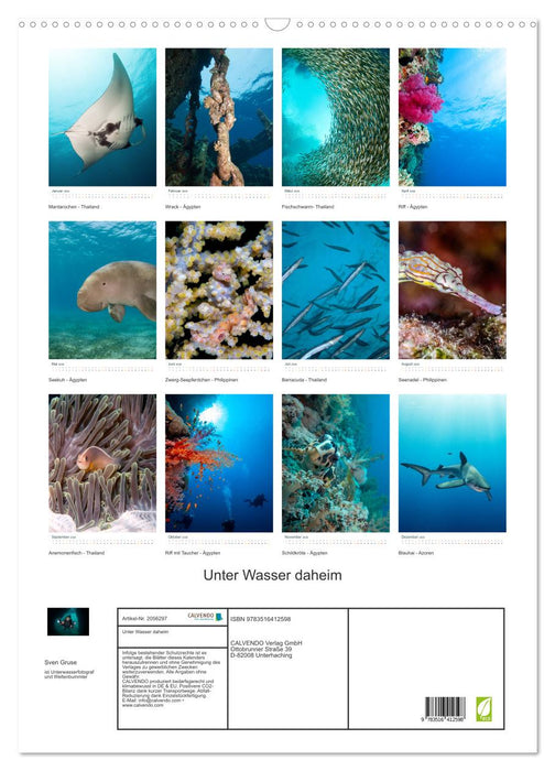 Unter Wasser daheim (CALVENDO Wandkalender 2026)