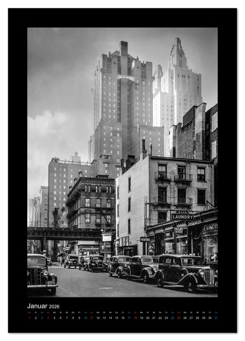 New York in Ansichten von 1936 (CALVENDO Premium Wandkalender 2026)