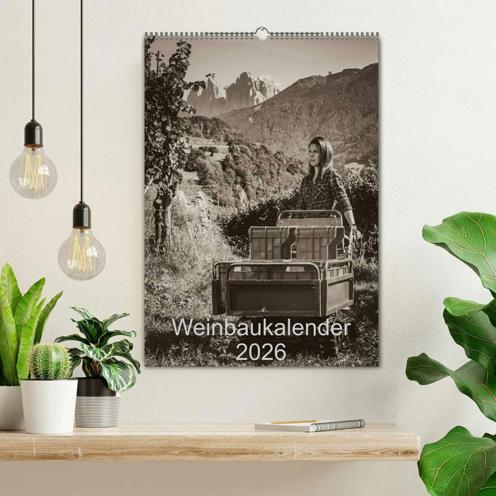 Weinbaukalender 2026 (CALVENDO Wandkalender 2026)