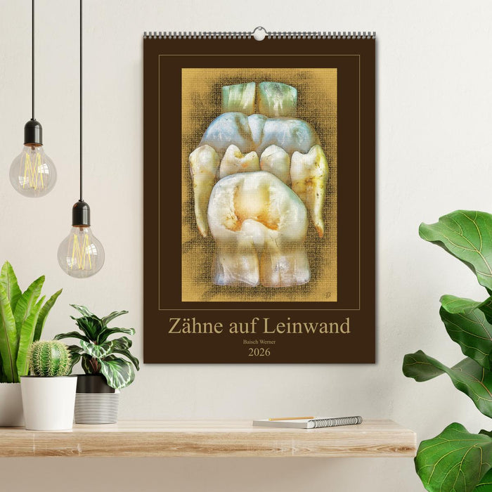 Zähne auf Leinwand (CALVENDO Wandkalender 2026)