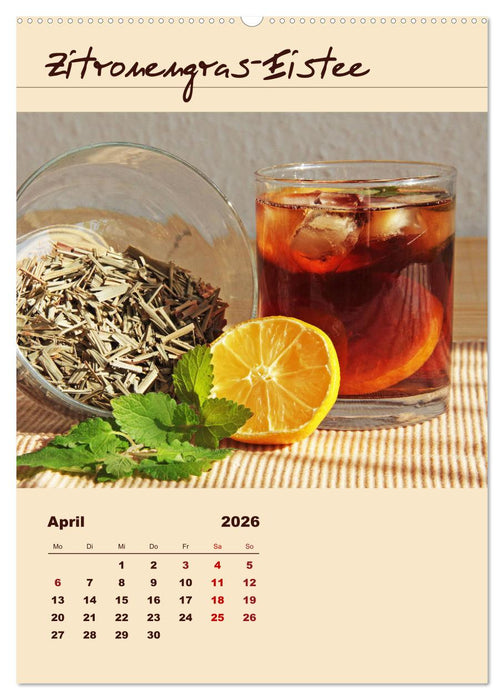 Erfrischender Eistee - Rezeptideen (CALVENDO Wandkalender 2026)