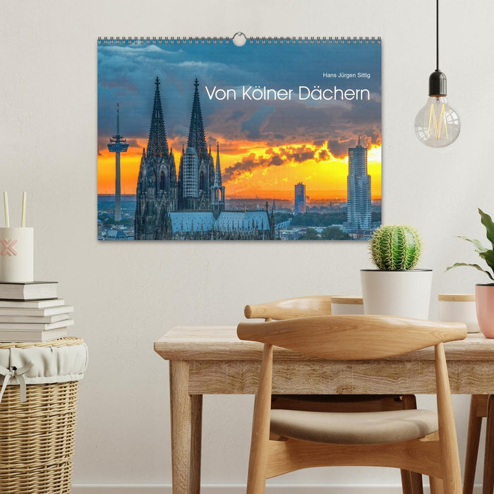 Von Kölner Dächern (CALVENDO Wandkalender 2026)