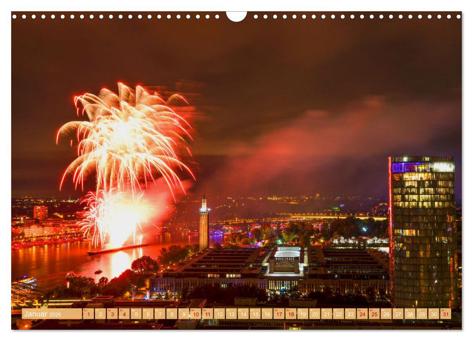 Von Kölner Dächern (CALVENDO Wandkalender 2026)
