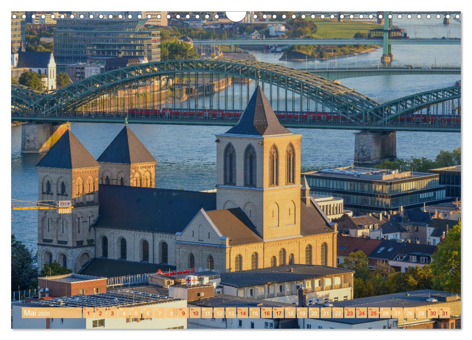 Von Kölner Dächern (CALVENDO Wandkalender 2026)