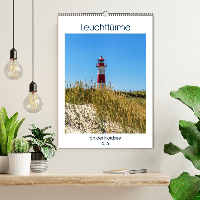 Leuchttürme an der Nordsee (CALVENDO Wandkalender 2026)